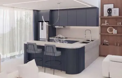 Casa em construção à venda no residencial casa viva em santa maria com 3 suítes