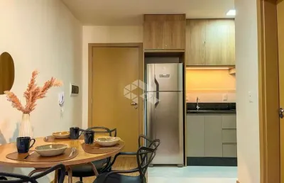 Apartamento à venda no centro santa maria rs novo, mobiliado,  1 quarto com churrasqueira