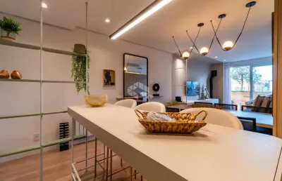Apartamento à venda no condomínio bellagio - centro de canela com 2 suítes, lavabo e 2 vagas