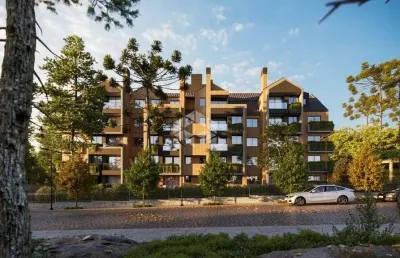 Apartamento com 2 suítes com vista para a catedral em canela