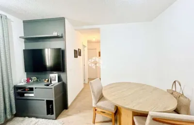 Apartamento 02 dormitórios, semi mobiliado com eletros,  infra condominial, 1 vaga garagem. centro / canoas. aceita financiamento e fgts