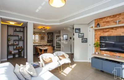 Sobrado  de 3 dormitórios  suíte e closet , mobiliado , 4 vagas, pode  financiar e usar fgts , no bairro bela vista em canoas.
