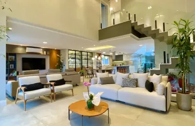 Casa  em condominio mobiliada, com 4 dormitórios, sendo '3 suítes, bairro estancia velha, pode financiar, aceita imóvel na negociação.