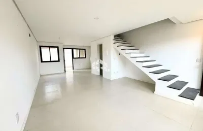 Casa nova 3 dormitórios, 1 suíte com sacada, living 2 ambientes, churrasqueira, no bairro igara/canoas. aceita financiamento bancário e fgts