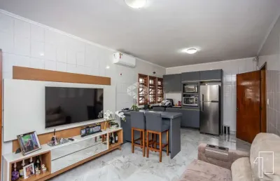 Casa, moinhos de vento/canoas 2 dormitórios, 1 suíte, espaço gourmet, 3 vagas cobertas, semimobiliada. aceita financiamento e fgts.