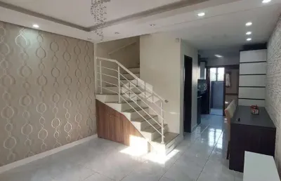 Sobrado 2 dormitórios, semimobiliada, churrasqueira, 2 vagas, bairro são josé/canoas, aceita programa minha casa minha  vida, financiamento e fgts.