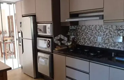 Casa sobrado de esquina, semimobiliado, 03 dormitórios, 1 suíte, 2 banheiros, 1 vaga, monitoramento, são josé/canoas. aceita financiamento e fgts.