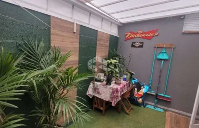 Apartamento garden semi-mobiliado  2 dormitórios, agua quente, cozinha integrada com 1 vaga de garagem com pátio no bairro estância velha em canoas.