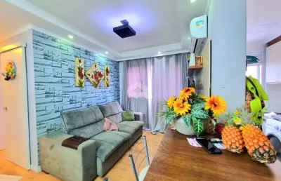 Apartamento semimobiliado de 3 dormitórios com vaga de garagem no moradas clube canoas, aceita financiamento e fgts