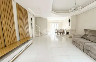 Casa 4 dormitórios, 1 suíte master, vaga de garagem lado a lado, churrasqueira,  no bairro mont'serrat, na cidade de canoas. aceita financiamento.