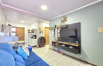 Casa térrea à venda no bairro são josé, canoas - 2 dormitórios, pátio, área gourmet e 2 vagas - aceita financiamento e fgts