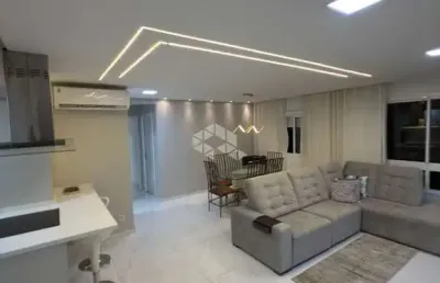 Apartamento mobiliado com 76m² ,2 dormitórios sendo 1 suíte, cozinha com churrasqueira e lavanderia,  1 vaga de garagem coberta,  ao lado da havan
