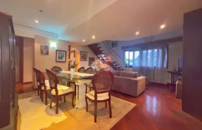 Cobertura duplex mobiliada com piscina privativa e vista panorâmica, no bairro ouro branco em novo hamburgo.