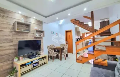 Casa sobrado semimobiliada no bairro igara em canoas, com 2 dormitórios, aceita financiamento e uso do fgts