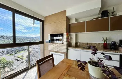 Apartamento de 2 dormitórios (1 suíte), sacada com churrasqueira e 2 vagas de garagem no centro de novo hamburgo.