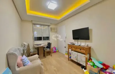 Apartamento semimobiliado, 2 dormitórios, ar condicionado, área de serviço, vaga rotativa, bairro canudos, em novo hamburgo.