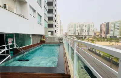 Apartamento 2 dormitórios, sendo 1 suíte, área goumert, 79m², mobiliado, prédio com piscina