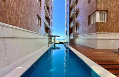 Apartamento frente oeste, lateral sul, mobiliado e decorado ,02 dormitórios ,01 suíte, 78,39 m² privativos, centro ,capão da canoa!