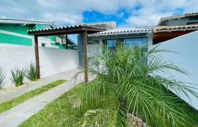 Casa geminada dois dormitórios semimobiliada na zona nova