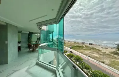 Apartamento de luxo à venda na beira-mar de capão da canoa com 4 dormitórios (2 suítes), vista eterna para o mar.