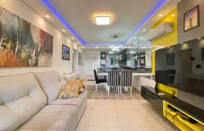 Apartamento à venda no navegantes, capão da canoa com 2 quartos (1 suíte), mobiliado, frente mar e 2 vagas