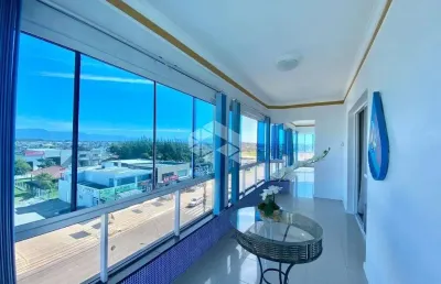 Excelente apartamento 04 dormitórios, 01 suíte com hidro e sacada, vista panorâmica, em capão da canoa /rs.