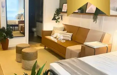 Studio com vaga no linked teresópolis, junto ao bourbon shopping, com supermercado e infra padrão melnick