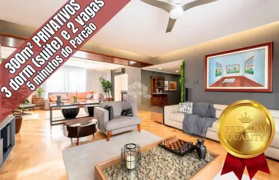 300m² privativos, 3 quartos (1 suite c/hidro e closet), gabinete, depósito e 2 vagas. bairro indpendência próximo hospital moinhos e 5 min do parcão