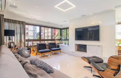 Apartamento mobiliado de 3 dormitórios, 3 suítes, 3 vagas no rio branco em porto alegre