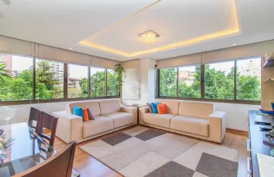 Apartamento com 114m² mobiliado à venda, 3 dormitórios e 2 vagas de garagem, bairro auxiliadora