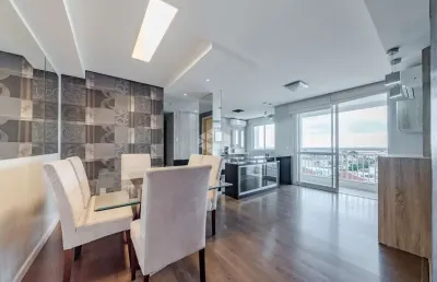Apartamento semi mobiliado, desocupado com 82,28m, 3 domitórios e 2 vagas