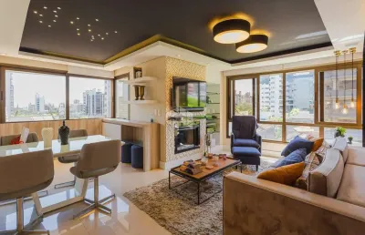 Apartamento mobiliado de 2 dormitorios e 2 vagas na casemiro de abreu bairro bela vista
