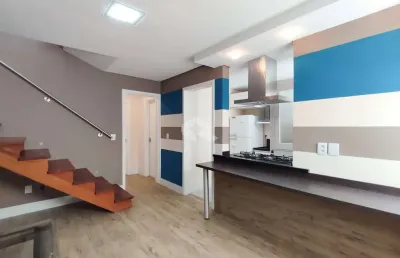 Cobertura duplex 115,56m² com 2 dormitórios no bairro auxiliadora