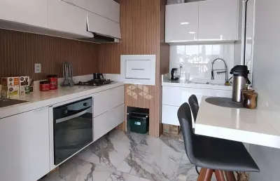 Apartamento 2 quartos, 68m² sacada com área gourmet integrada com churrasqueira e vaga de garagem coberta