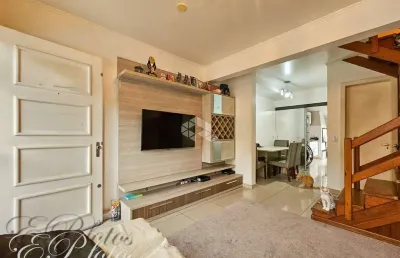 Casa a venda 3 dormitórios mobiliada com patio, em condomínio, humaitá, porto alegre