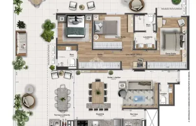 Apartamento com 3 quartos à venda na Rua Adhemar da Silva, 1, Kobrasol, São José