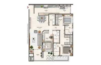 Apartamento com 3 quartos à venda na Avenida Salvador Di Bernardi, 855, Campinas, São José