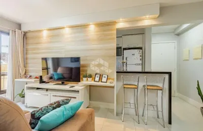 Apartamento semi-mobiliado, 2 dormitorios no bairro são geraldo
