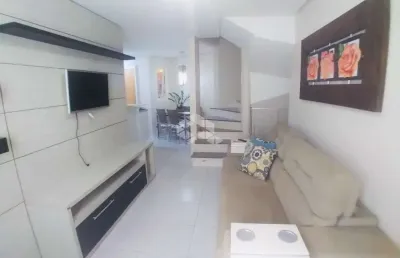 Sobrado de 2 dormitórios com sacada, mobiliado - bairro nossa senhora das graças - canoas