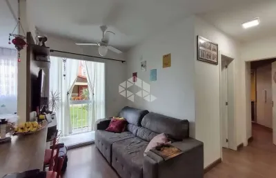 Apartamento de 2 dormitórios, living 2 ambientes, com sacada, cozinha com área de serviço no bairro fátima-canoas