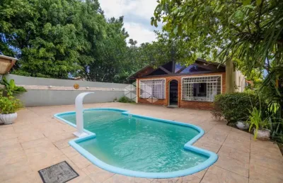 Casa com 2 terrenos de esquina (164,59m²) - 4 quartos - rio branco / são leopoldo