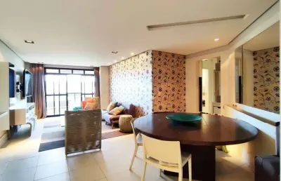 Apartamento semimobiliado com 3 quartos sendo 1 suíte 2 vagas de garagem no bairro coqueiros em florianópolis/sc