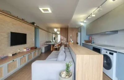 Apartamento semimobiliado com 3 quartos sendo 1 suíte e 1 vaga de garagem em barreiros são josé/sc
