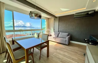 Apartamento com 2 suítes 2 vagas de garagem e vista panorâmica em coqueiros florianópolis/sc - porteira fechada, 100% mobiliado.