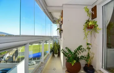 Apartamento semimobiliado com 3 quartos, sendo 2 suítes, 2 vagas de garagem e lazer completo no córrego grande florianópolis