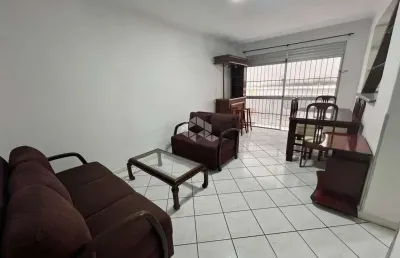 Apartamento mobiliado com 1 quarto sacada e 1 vaga coberta no abraão florianópolis