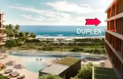 Apartsmento com 3 suítes e 2 vagas de garagem com vista para o mar no campeche em condomínio completo