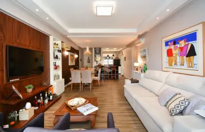 Apartamento alto padrão com 4dormitórios piscina e área gourmet em condomínio fechado no joão paulo florianópolis
