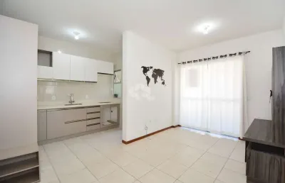 Apartamento 2 quartos sendo 1 suite semimobiliado no itacorubi em condomínio completo