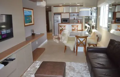 Apartamento de 2 dormitórios, sendo 1 suíte, mobiliado com requinte